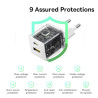 Зарядний пристрій Baseus 1xUSB-C 20W + 1xUSB white + cable USB-C to USB-C 60W 1.0m (P10111608213-01)