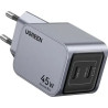 Зарядний пристрій Ugreen 2xUSB-C PD45W GaN X707 gray (35008)