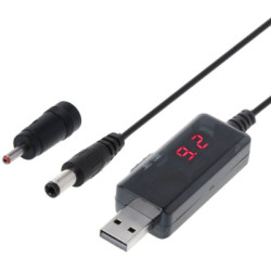 Кабель живлення USB to DC 3.5x1.35mm + 5.5x2.1mm 9V-12V Dynamode (KWS-912V)