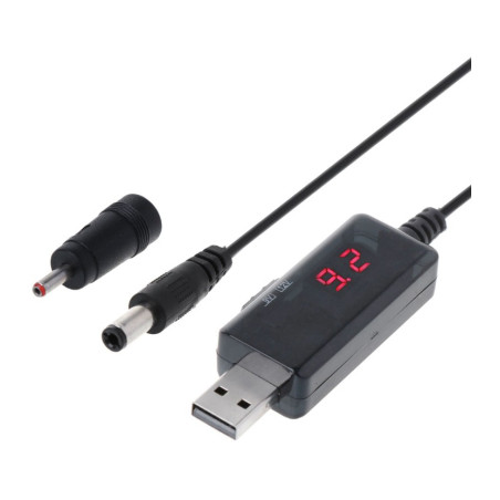 Кабель живлення USB to DC 3.5x1.35mm + 5.5x2.1mm 9V-12V Dynamode (KWS-912V)