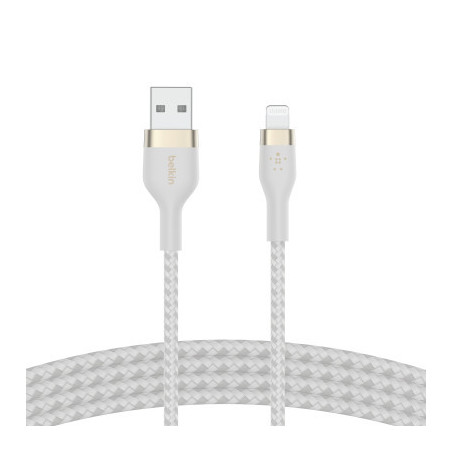 Дата кабель USB 2.0 AM to Lightning 1.0m white Belkin (CAA010BT1MWH)