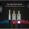 Кабель мультимедійний 3.5mm M to 2xRCA M 5.0m AV116 black Ugreen (10591)