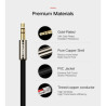 Кабель мультимедійний 3.5mm M to 2xRCA M 5.0m AV116 black Ugreen (10591)