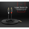 Кабель мультимедійний 3.5mm M to 2xRCA M 5.0m AV116 black Ugreen (10591)