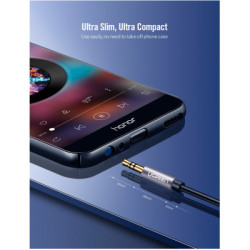 Кабель мультимедійний 3.5mm M to 3.5mm F 2.0m AV118 gray Ugreen (10594)