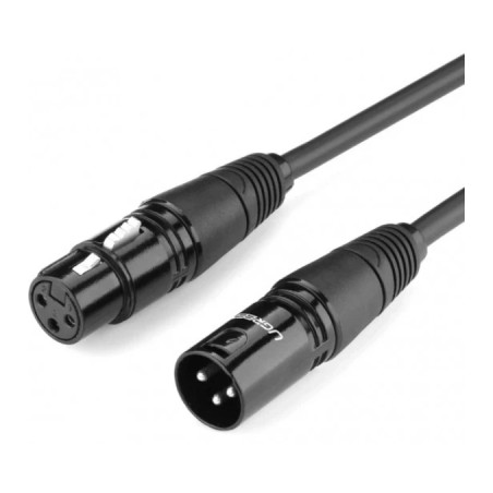 Кабель мультимедійний XLR M to XLR F 2.0m AV130 black Ugreen (20710)
