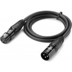 Кабель мультимедійний XLR M to XLR F 2.0m AV130 black Ugreen (20710)