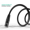 Кабель мультимедійний XLR M to XLR F 2.0m AV130 black Ugreen (20710)