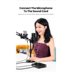 Кабель мультимедійний 3.5mm M to XLR F 1.0m AV182 black Ugreen (20763)