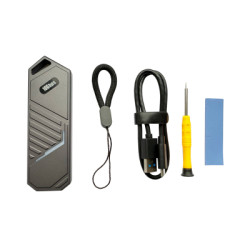 Кишеня зовнішня Dynamode M.2 SSD NVMe/SATA combo to USB3.2 GEN2 USB-C (DM-CAD-SSD14)