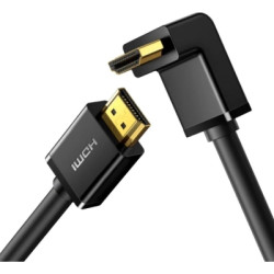 Кабель мультимедійний HDMI M to HDMI M 1.0m 90° corner HD103 black Ugreen (10172)
