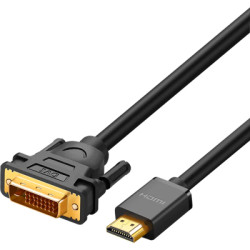 Кабель мультимедійний HDMI M to DVI M 1.5m HD106 black Ugreen (11150)