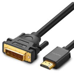 Кабель мультимедійний HDMI M to DVI M 2.0m HD106 black Ugreen (10135)