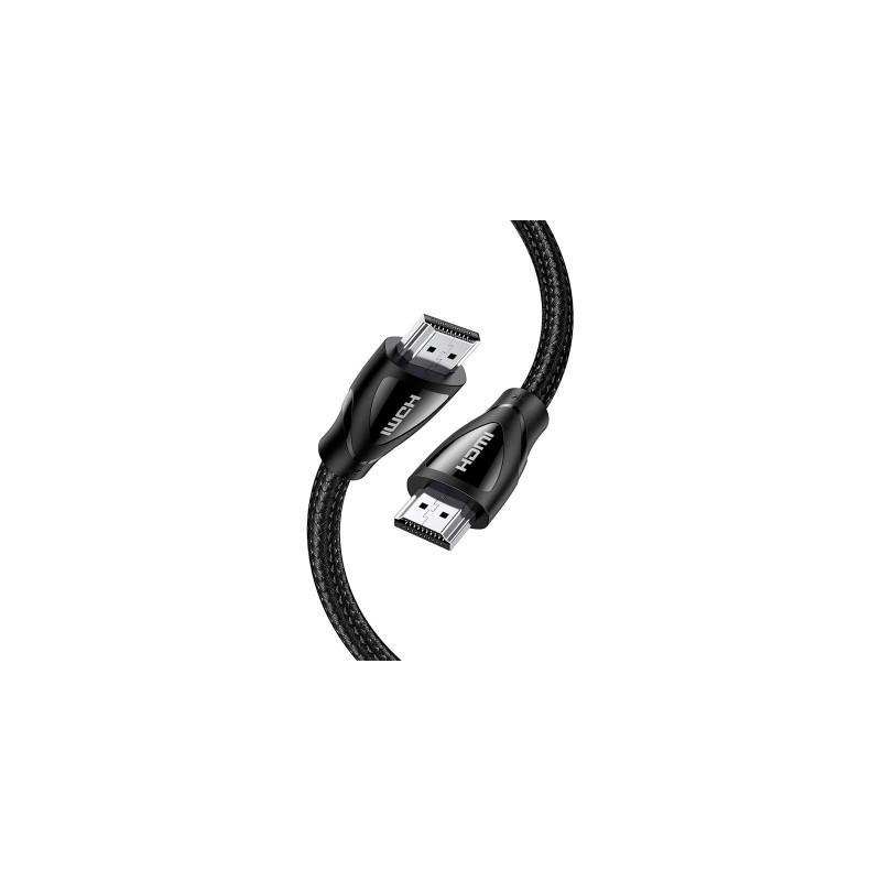 Кабель мультимедійний HDMI M to HDMI M 5.0m braided HD140 black Ugreen (80405)