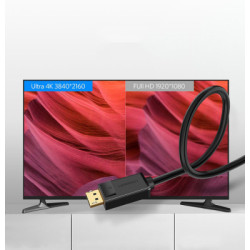 Кабель мультимедійний DisplayPort M to DisplayPort M 1.5m DP102 black Ugreen (10245)