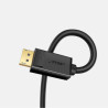 Кабель мультимедійний DisplayPort M to DisplayPort M 1.0m DP102 black Ugreen (10244)