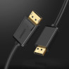 Кабель мультимедійний DisplayPort M to DisplayPort M 1.0m DP102 black Ugreen (10244)