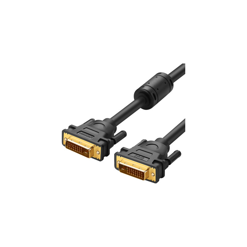 Кабель мультимедійний DVI M to DVI M 2.0m 24+1pin DV101 black Ugreen (11604)