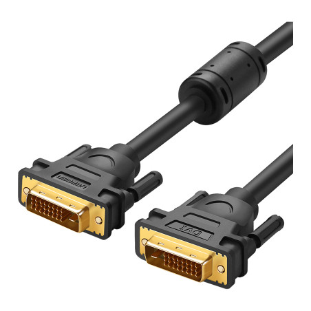 Кабель мультимедійний DVI M to DVI M 2.0m 24+1pin DV101 black Ugreen (11604)