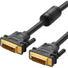 Кабель мультимедійний DVI M to DVI M 2.0m 24+1pin DV101 black Ugreen (11604)