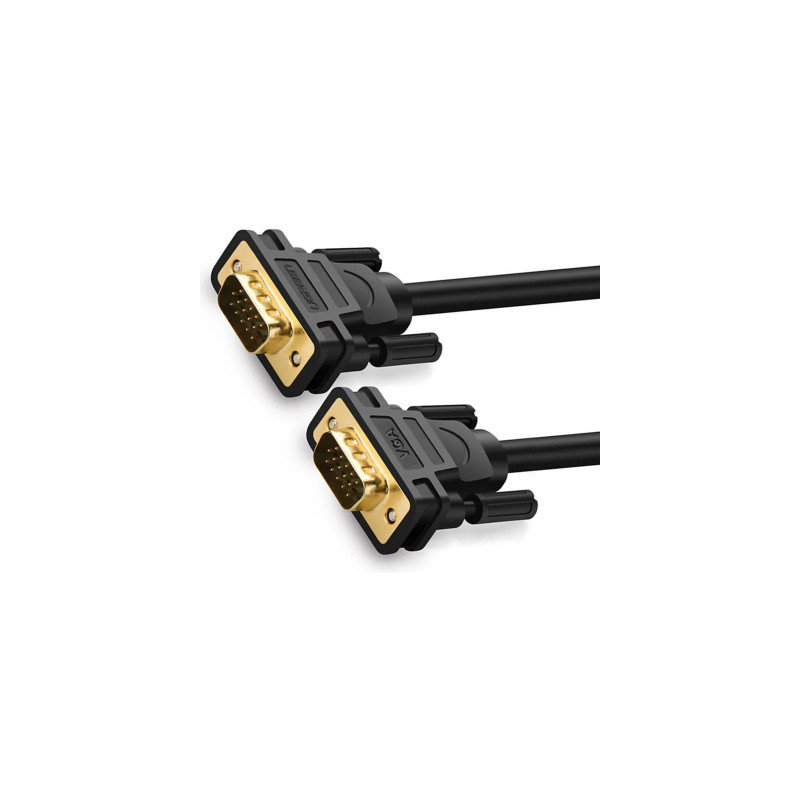 Кабель мультимедійний VGA M to VGA M 3.0m VG101 black Ugreen (11631)