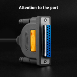 Кабель для принтера USB 2.0 to DB25 2.0m US167 black Ugreen (20224)