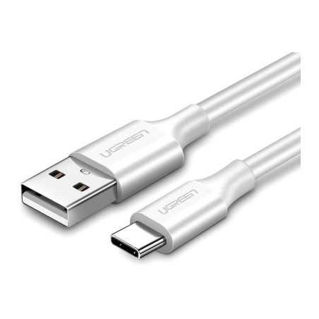 Дата кабель USB 2.0 AM to USB-C 0.25m 3A US287 white Ugreen (60119)