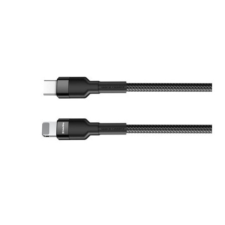 Дата кабель USB-C to Lightning 0.3m 3А black ColorWay (CW-CBPDCL054-BK)