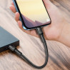 Дата кабель USB-C to Lightning 0.3m 3А black ColorWay (CW-CBPDCL054-BK)