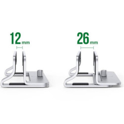 Підставка до ноутбука Ugreen LP258 Vertical Laptop Stand Silver (20471)