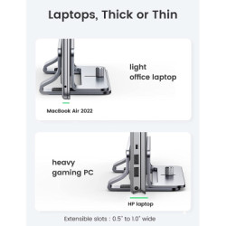 Підставка до ноутбука Ugreen LP258 Vertical Laptop Stand Silver (20471)