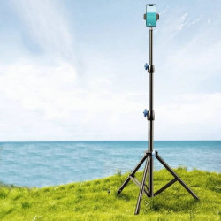 Штатив RTAKO RLD-001 1.7M Matte Carbon Steel Tripod Black (6975068278620)