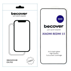 Скло захисне BeCover 10D Xiaomi Redmi 15 Black (713906)