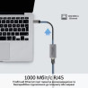 Адаптер Promate USB-C to RJ45 Ethernet 1000Mbps grey (gigaLink-c.grey)