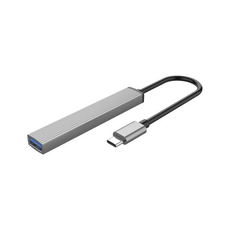 Концентратор Orico Type-C to USB3.0, 2xUSB2.0, TF (AH-12F-GY-BP) (CA913541)