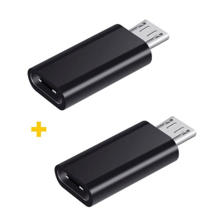 Перехідник USB Type-C to MicroUSB AC-020 2 pcs XoKo (XK-AC020-BK2)