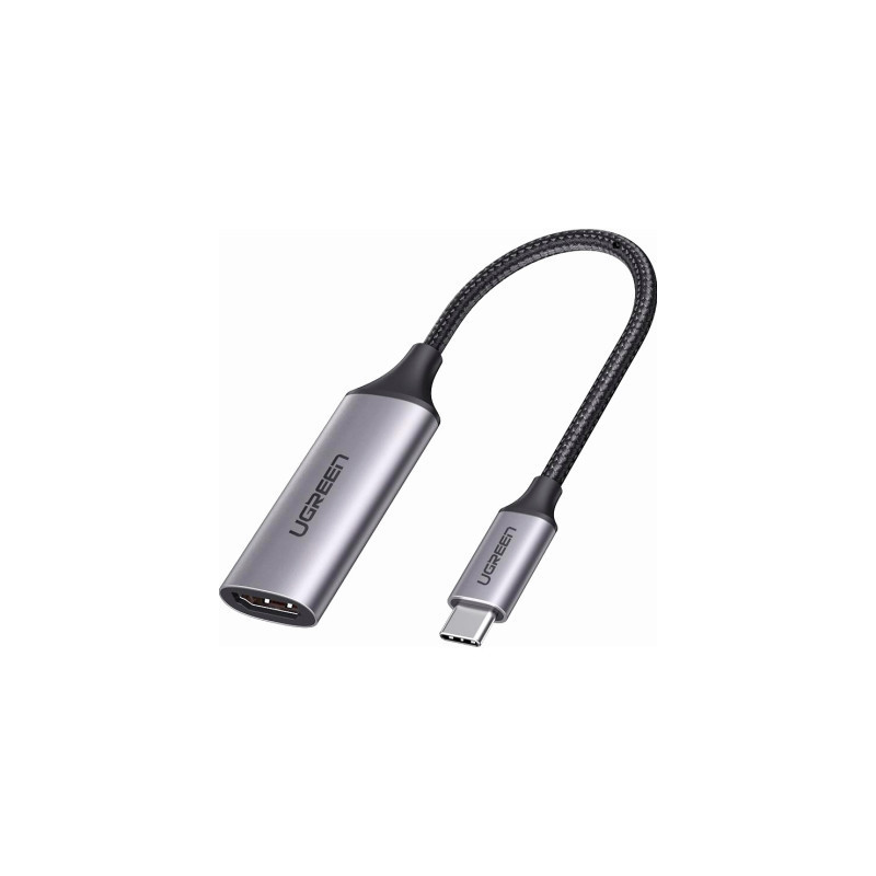Перехідник USB2.0 Type C to HDMI V2.0 4K60Hz 10cm CM297 gray Ugreen (70444)