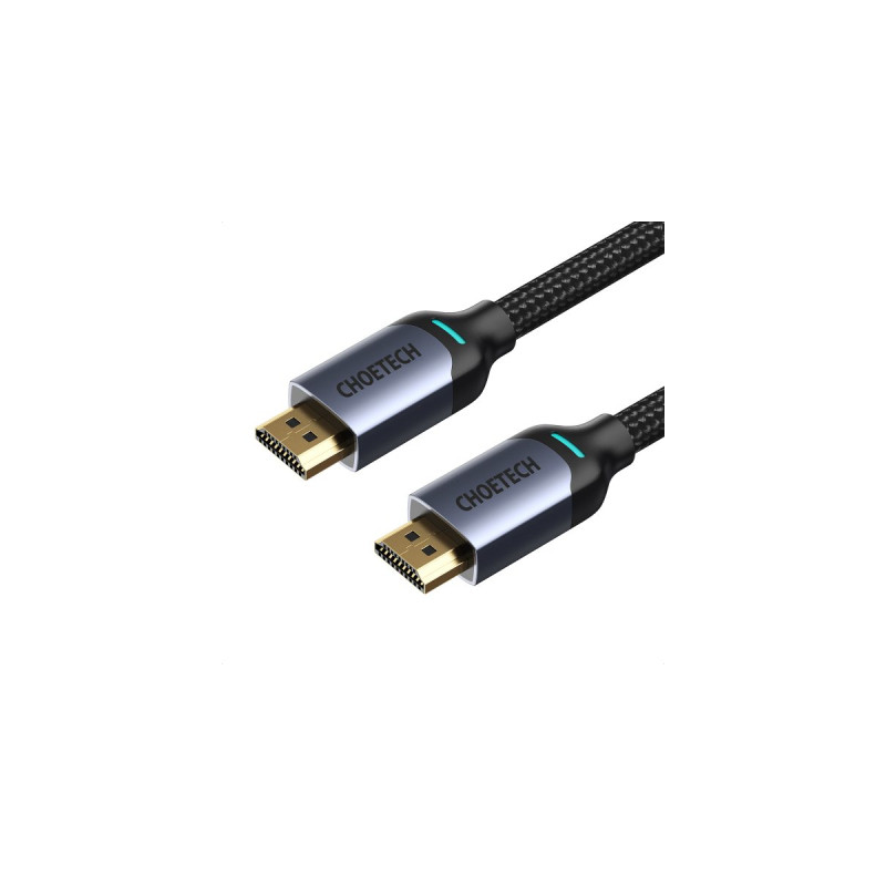 Кабель мультимедійний HDMI M to HDMI M 2.0m V2.1 8K60Hz HDR10 HLG Choetech (XHH01-BK)