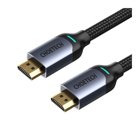 Кабель мультимедійний HDMI M to HDMI M 2.0m V2.1 8K60Hz HDR10 HLG Choetech (XHH01-BK)