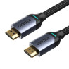 Кабель мультимедійний HDMI M to HDMI M 2.0m V2.1 8K60Hz HDR10 HLG Choetech (XHH01-BK)