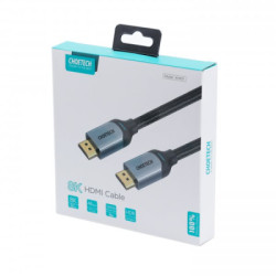 Кабель мультимедійний HDMI M to HDMI M 2.0m V2.1 8K60Hz HDR10 HLG Choetech (XHH01-BK)