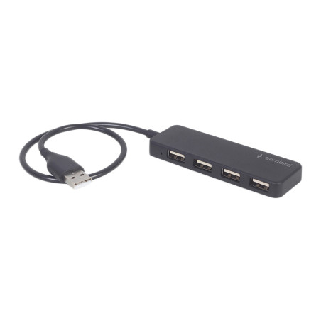 Концентратор Gembird USB 2.0 4 ports black (UHB-U2P4-06)