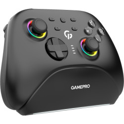 Геймпад GamePro із зарядною станцією BT 5.3/USB/2.4 ГГц (Switch/PC/iOS/Android) RGB Black (GPX13BDOC)