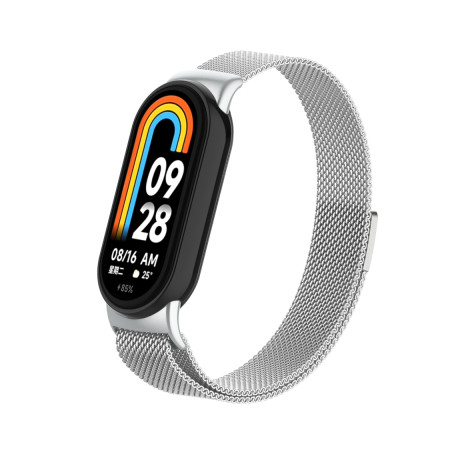 Ремінець до фітнес браслета Armorstandart Milanese Magnetic для Xiaomi Smart Band 10/9/8 Silver (ARM86892)
