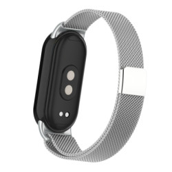 Ремінець до фітнес браслета Armorstandart Milanese Magnetic для Xiaomi Smart Band 10/9/8 Silver (ARM86892)
