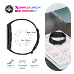 Ремінець до фітнес браслета Armorstandart для Xiaomi Smart Band 10/9/8 Midnight Blue (ARM86909)