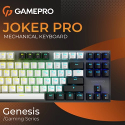 Клавіатура GamePro Genesis Joker Pro MK124G Pro Outemu Red Switch Wireless/Bluetooth/USB UA Gray (MK124G Pro)