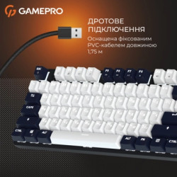 Клавіатура GamePro Genesis Metallic MK110B Outemu Red Switch USB UA Black (MK110B)