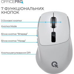 Мишка OfficePro M398G Wireless/Bluetooth Gray (M398G)