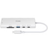 Концентратор D-Link USB-C 10-in-1 2xHDMI + 1xRJ45 1000Mbps + 2xUSB-C + USB 3.1 + USB 3.0 + SD + TF silver (DUP-A01)